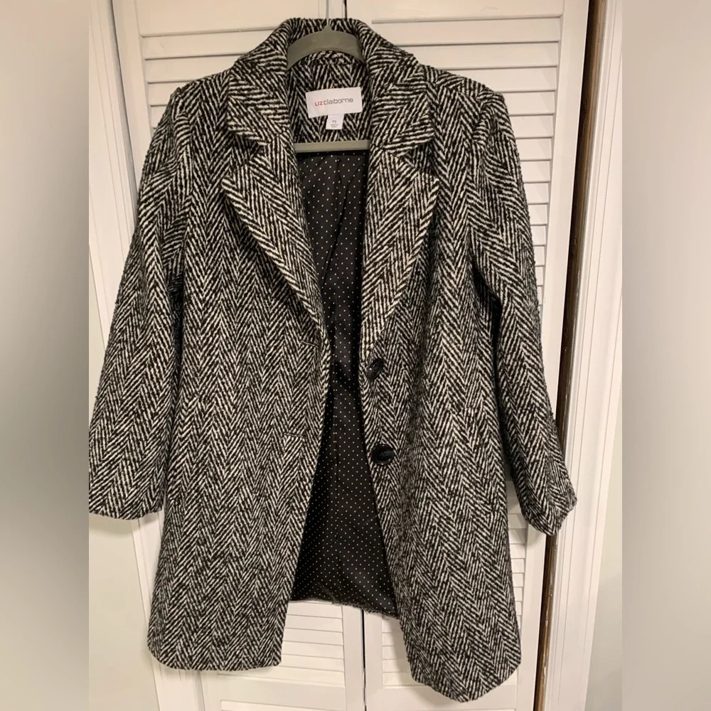 Liz Claiborne Coat, Petite Small - Picture 3 of 7